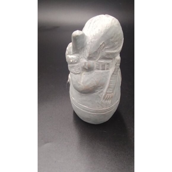 Vintage Isabel Bloom Snowman  Sculpture Signed and Dated 2000 - Picture 15 of 16